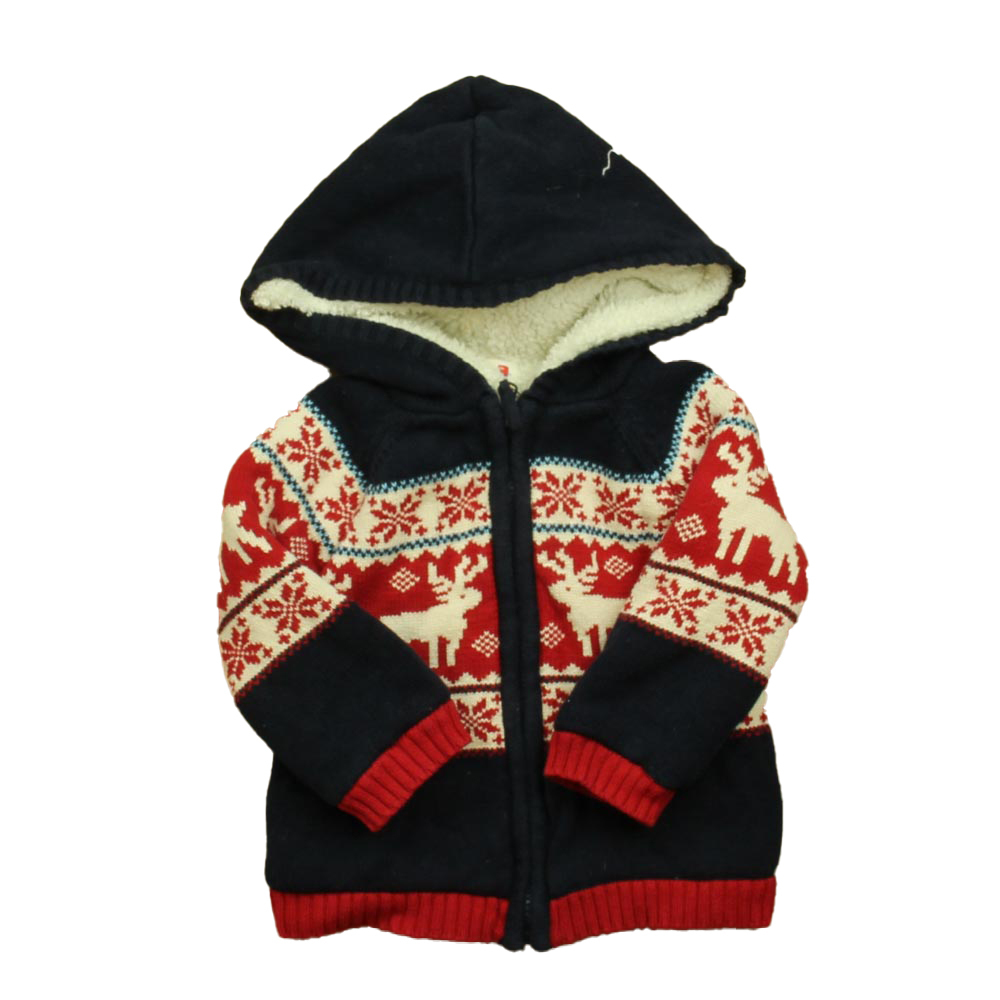 Sam & Jo Boys Navy | Red Cardigan size: 2T